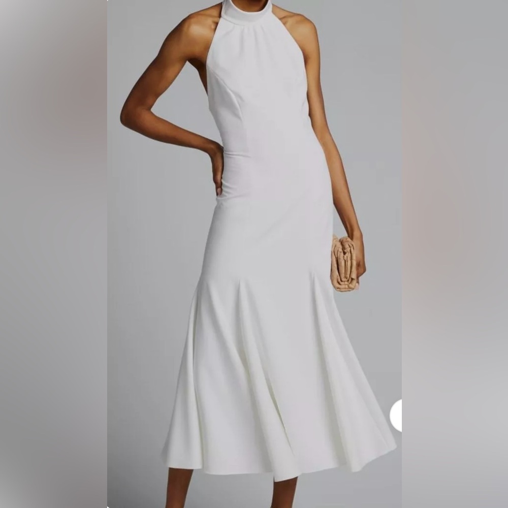 NWT Milly Penelope White Halter Dress
